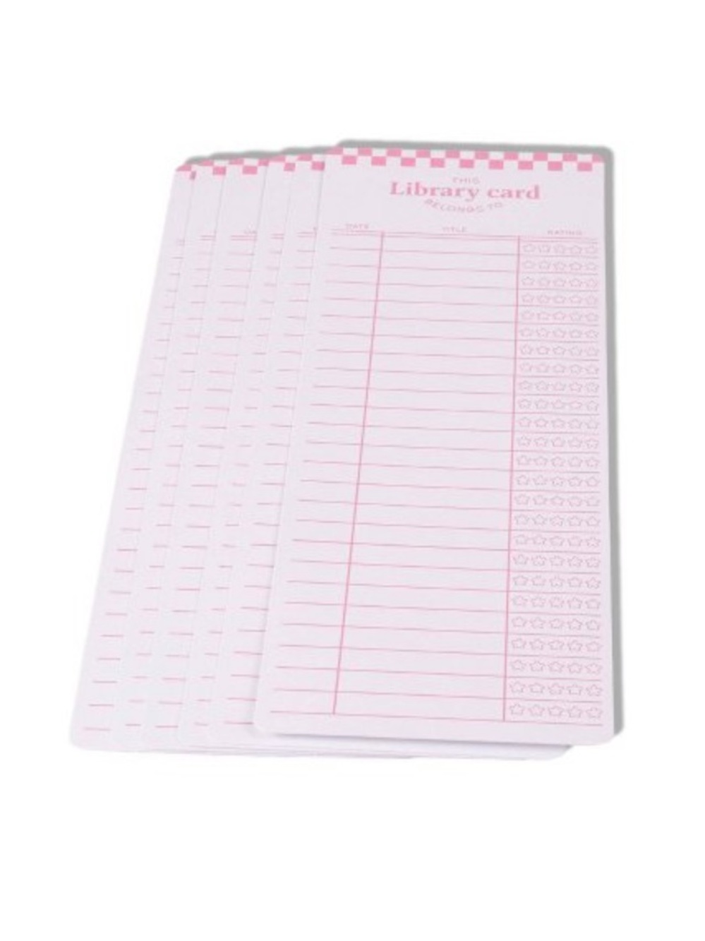 Pink Library Card Notepad - Unbranded - Picture 4 of 4